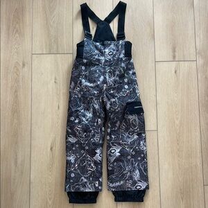 🖤🖤Obermeyer Volt Black and Gray Snow Bibs(Size-6)🖤🖤